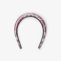 Check Mesh Headband in Dawn pink | Burberry® Official