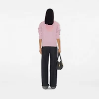 B Crest Wool Cardigan in Dawn - Women | Burberry® Official