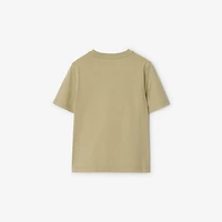Daisy Logo Cotton T-shirt in Hunter | Burberry® Official
