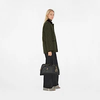 Quilted Nylon Barn Jacket in Shale/brush - Women | Burberry® Official