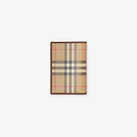 Check Folding Card Case in Archive beige - Men, Cotton | Burberry® Official