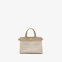 Mini Cotswolds Tote in Natural beige - Women, Linen, Cotton | Burberry® Official