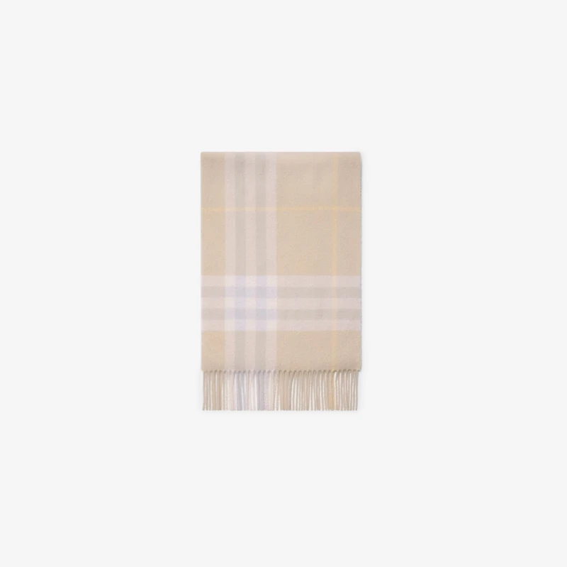 Check Cashmere Scarf in Smoke | Burberry® Official