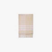 Check Cashmere Scarf in Smoke | Burberry® Official
