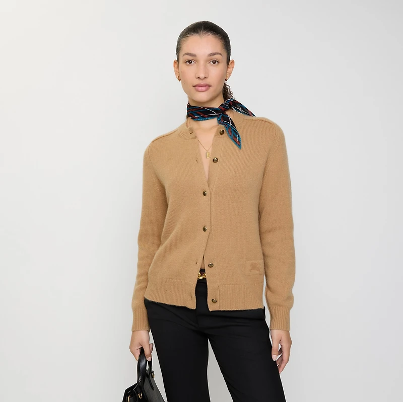Cashmere Cardigan in Butterscotch brown - Women | Burberry® Official