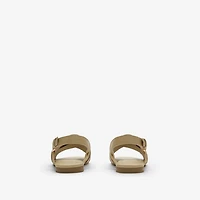 Check Sandals in Sand beige - Children | Burberry® Official
