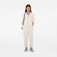 Cashmere Blend Jogging Pants in Chalk - Women | Burberry® Official