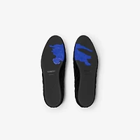 Quilted Velvet Estate Slippers​​ in Black - Women | Burberry® Official