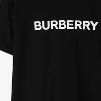 Logo Cotton T-shirt in Black - Women | Burberry® Official
