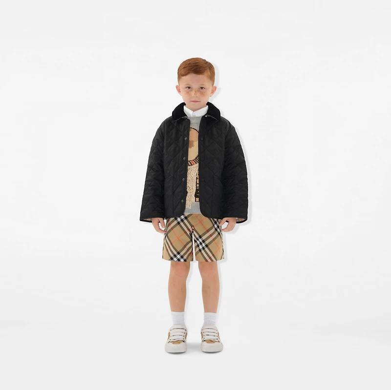 Quilted Barn Jacket in Black | Burberry® Official