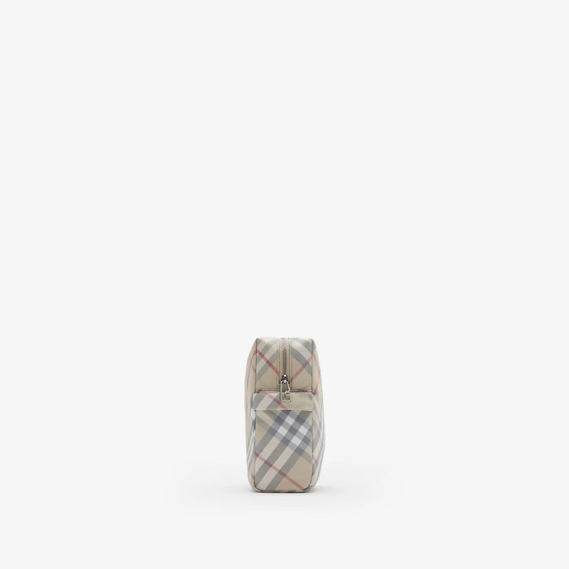 Check Baby Changing Pouch in Pale stone - Children | Burberry® Official
