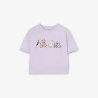 Thomas Bear and Friends Cotton T-shirt in Muted lilac | Burberry® Official