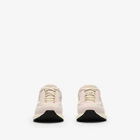 Nylon, Suede and Leather Eclipse Sneakers in Baby pink/silver - Women | Burberry® Official