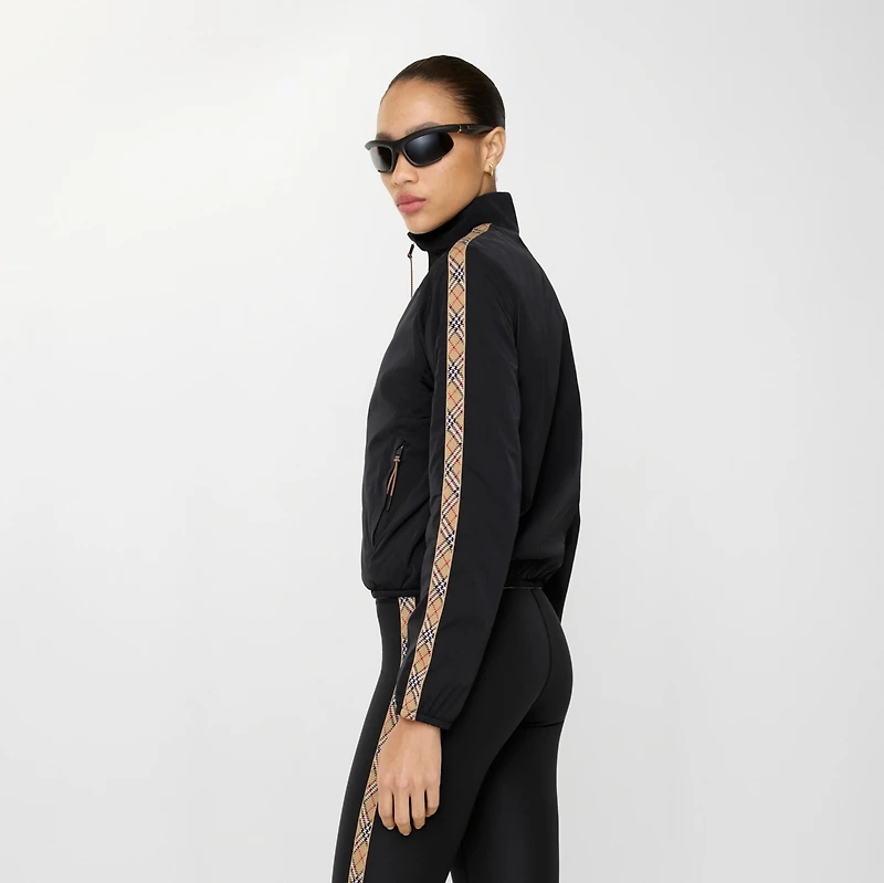 Reversible Stretch Nylon Jacket in Black - Women | Burberry® Official