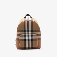 Check Backpack in Taupe brown - Men | Burberry® Official