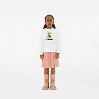 Thomas Bear Cotton Sweatshirt in White | Burberry® Official