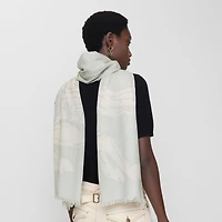 Wide EKD Wool Scarf in Mitten | Burberry® Official