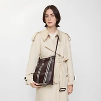 Small Highlands Shoulder Bag in Mahogany red - Women | Burberry® Official