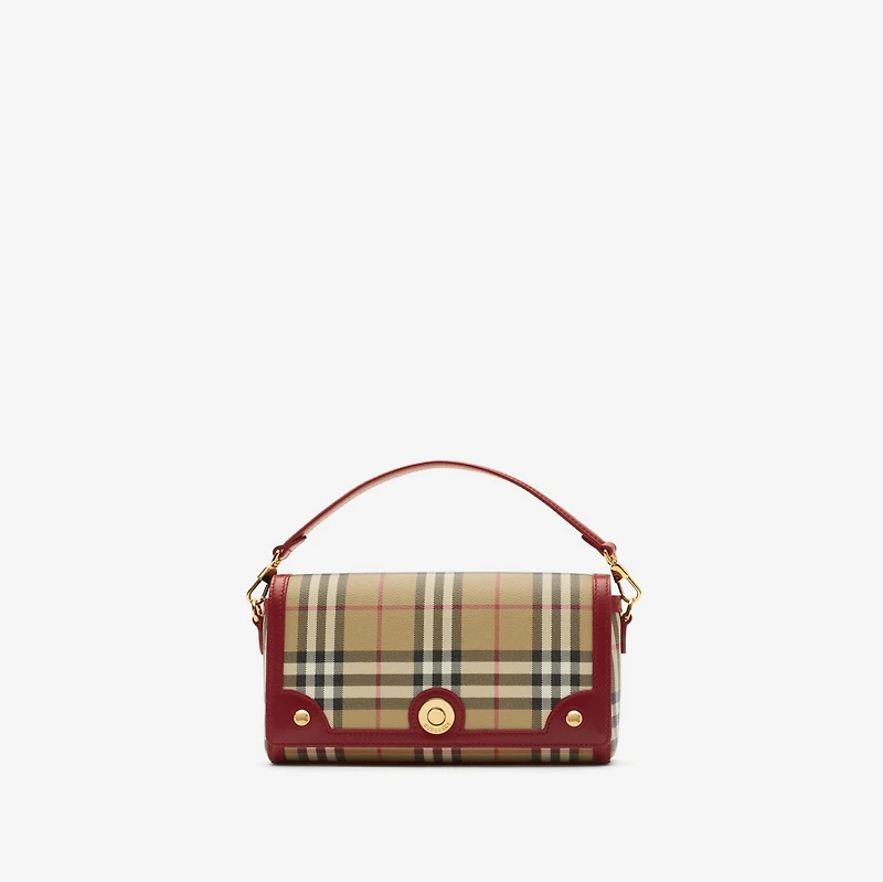 Top Handle Note Bag in Archive beige/ruby red - Women | Burberry® Official