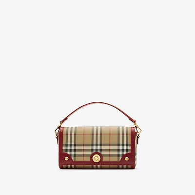 Top Handle Note Bag in Archive beige/ruby red - Women | Burberry® Official