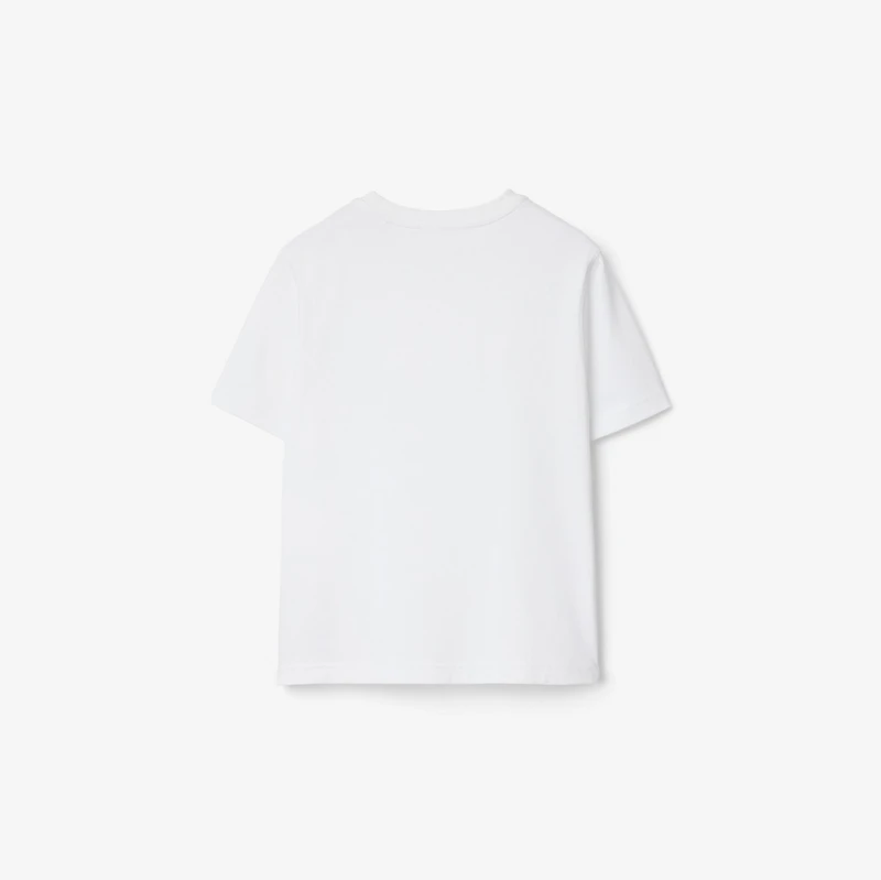 Ski Bear Cotton T-shirt in White | Burberry® Official