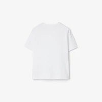 Ski Bear Cotton T-shirt in White | Burberry® Official