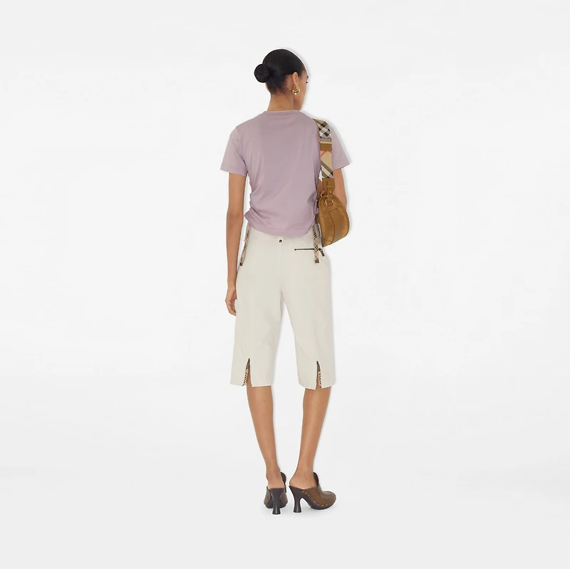Festival Cotton T-shirt in Wisteria - Women | Burberry® Official