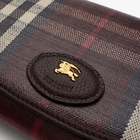 Highlands Chain Strap Wallet​ in Mahogany - Women | Burberry® Official