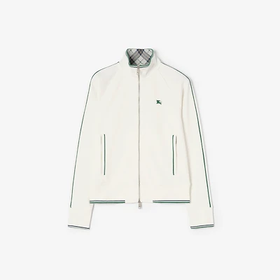 Nylon Cotton Tennis Jacket in Chalk white - Men | Burberry® Official
