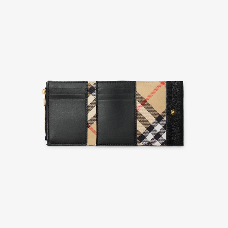 Cotswolds Wallet in Black - Women, Leather | Burberry® Official
