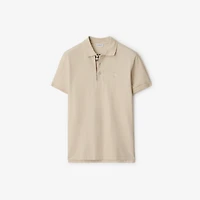 Cotton Polo Shirt in Clam - Men | Burberry® Official