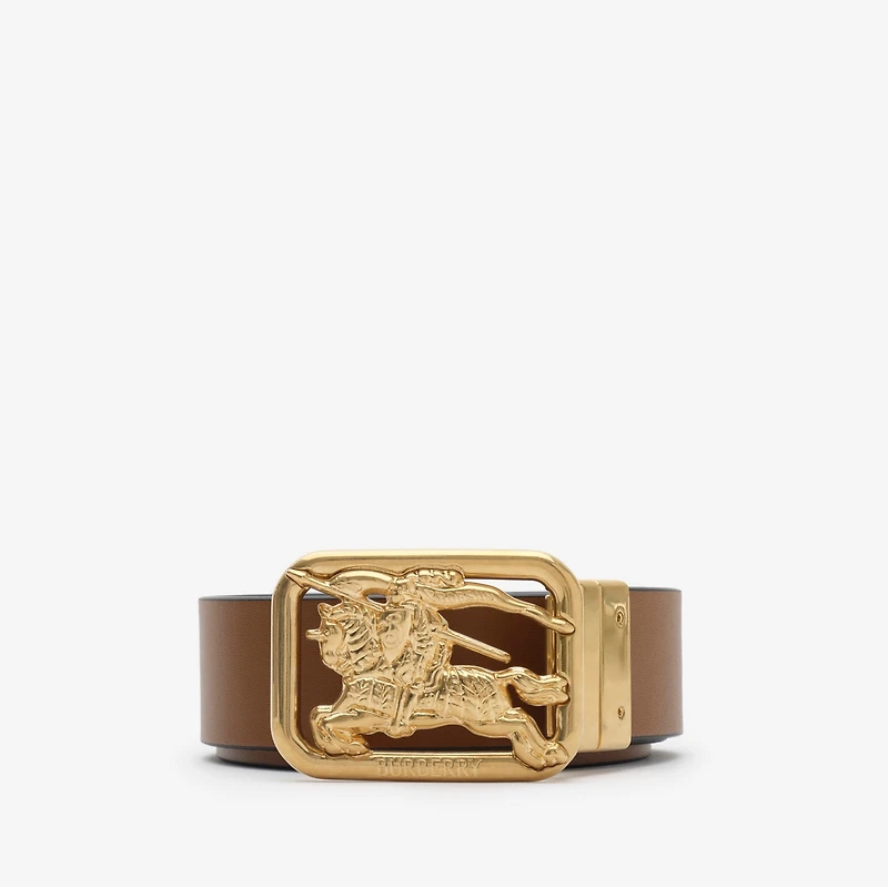 Reversible Leather Rider Belt​ in Black/hazel brown - Men | Burberry® Official