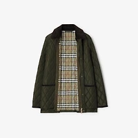Quilted Nylon Barn Jacket in Shale/brush - Women | Burberry® Official