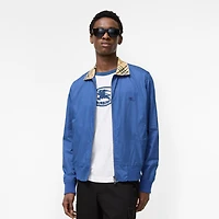 Gabardine Glenfields Harrington Jacket in Maritime blue - Men, Cotton | Burberry® Official
