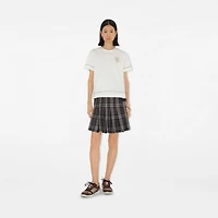 B Heart Cotton T-shirt in Chalk white - Women | Burberry® Official