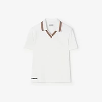 Icon Stripe Stretch Cotton Polo Shirt in
