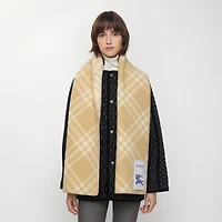 Check Wool Scarf in Sand | Burberry® Official