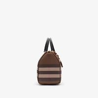 Medium Check Bowling Bag in Dark birch brown - Women | Burberry® Official