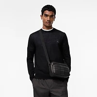 City Check Pocket Crossbody bag in Iron grey - Men, Cotton, Technical | Burberry® Official