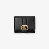 Rider Compact Wallet in Black - Women, Leather | Burberry® Official