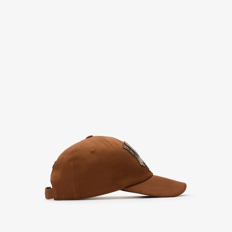 EKD Crest Gabardine Baseball Cap in Ginger brown - Men | Burberry® Official