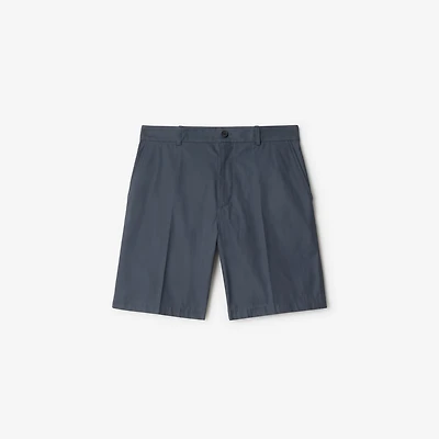 Cotton Chino Shorts in Magnet - Men | Burberry® Official