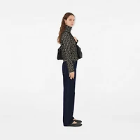 B Charm Wool Blend Sweater in Black - Women, Nylon | Burberry® Official