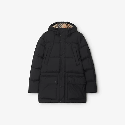 Hooded Puffer Jacket in Black - Men | Burberry® Official