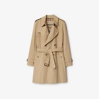 Mid-length Kensington Heritage Trench Coat in Honey - Men, Cotton Gabardine | Burberry® Official