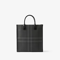 Slim Vertical Denny Tote in Charcoal - Men | Burberry® Official