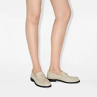 Leather Cadet Loafers in Nutmeg - Women | Burberry® Official