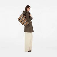 Medium Highlands Tote in Sand - Women, Linen, Cotton | Burberry® Official