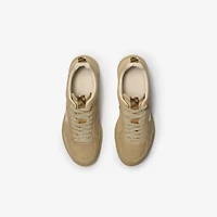 Leather Matrix Sneakers in Stock - Men | Burberry® Official