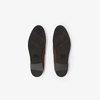 Leather Opal Loafers in Tobacco brown - Women | Burberry® Official